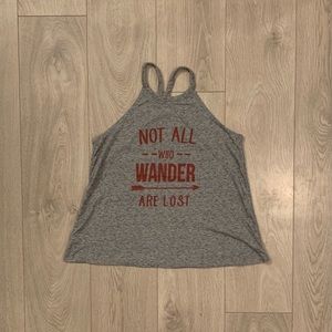 Womens high neck tank